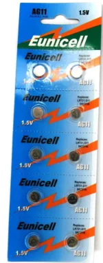 Eunicell AG11 Alkaline 20mAh 1.5V 10 pack
