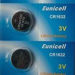 Eunicell CR1632 Batteries 3V 5 pack