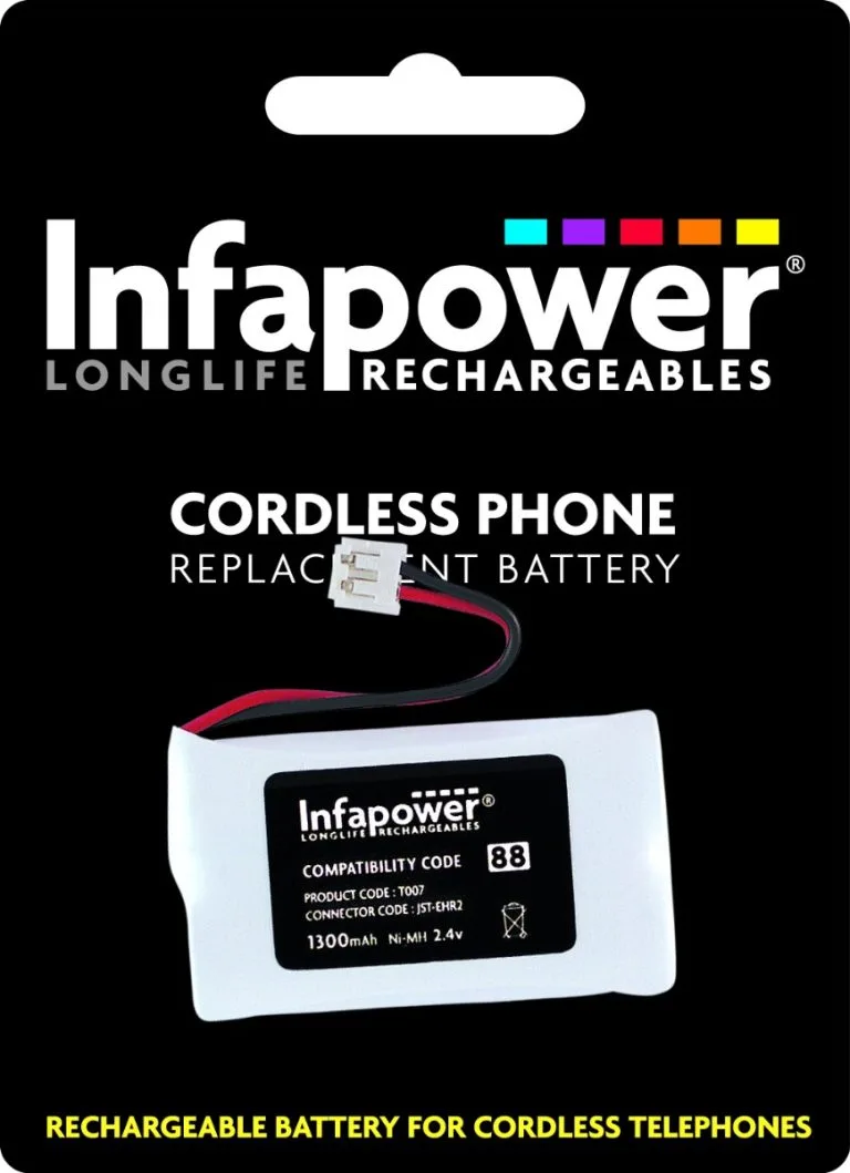 Infapower Cordless Phone Replacement AA Battery 2 Pack