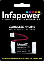 Infapower Cordless Phone Replacement Battery AAA 2 pack (89)