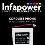 Infapower Prismatic Cordless Phone Replacement Battery 2 pack (97)
