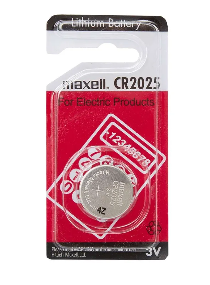 Maxell CR2025 lithium coin cell battery