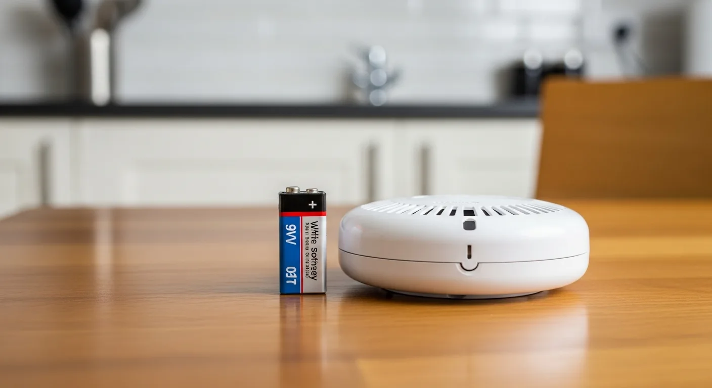 9V battery for smoke alarm replacement